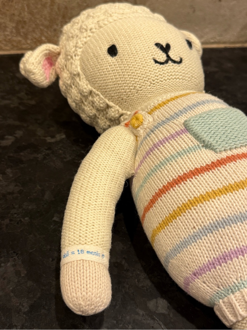 Cuddle + Kind Avery the Lamb 20” Large Knit Plush Doll Handmade in Peru EUC - Picture 4 of 8